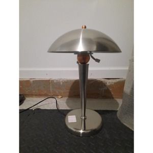 Vintage 80s 90s Memphis Design Post Style Table Office Desk Lamp Light Metal